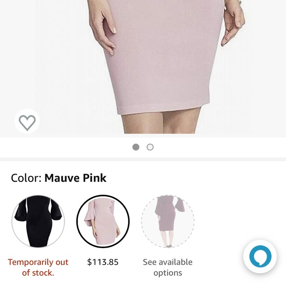 NWT Rachel off shoulder blush dress - Picture 3 of 7